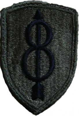 8th Infantry Division Tygmärke subdued