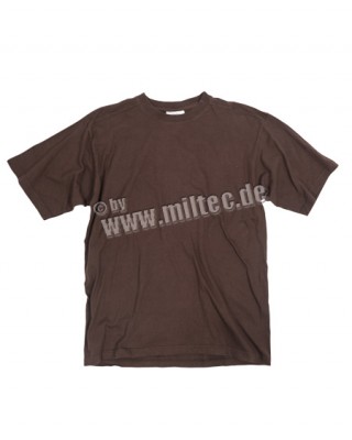T-Shirt Combat British Brown Cotton