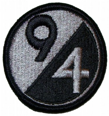 94th Infantry Division Tygmärke färg