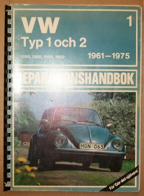 VW Volkswagen Verkstadshandbok 1961-75
