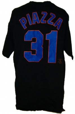 NY Mets #31 Piazza MLB Baseball T-Shirt: L
