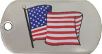 DOG TAGS USA American Flag