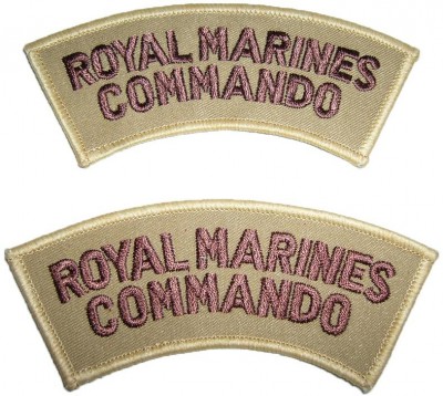 Axelmärken Royal Marines Commando desert