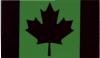 Canada Flagga grön IR Infrared med Kardborre