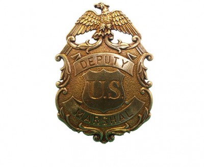 Sheriffstjärna US Marshal Deputy Eagle Gold