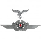 Hattmärke Offizier Luftwaffe + Adler Antik WW2 Deluxe repro
