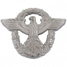 Feldgendarmerie Feldmützenabzeichen Silber WW2 DeLuxe repro