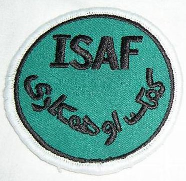 ISAF Combat patch med kardborre Färg pre-2009