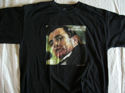 Johnny Cash T-Shirt Folsom Prison 1968: M