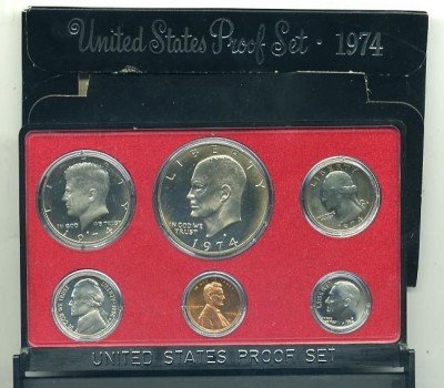Mynt Dollar Six-coin Set 1974 Vietnam War Era