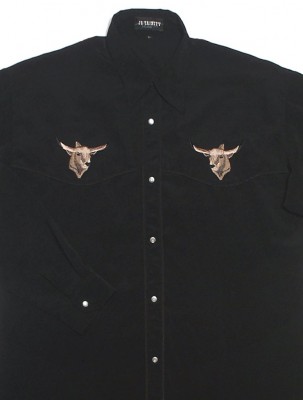 Western skjorta Rodeo Longhorn Cattle: L