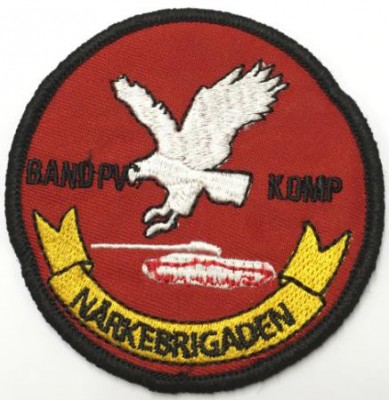 Förbandstecken Närkebrigaden Bandpansarvärnskompaniet IB33