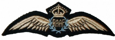 Pilot Wings RAAF Royal Army Air Force WW2 repro