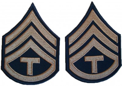 Rank Technician 3rd Grade Khaki US Army WW2 repro
