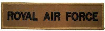 Royal Air Force RAF tygmärke DPM desert