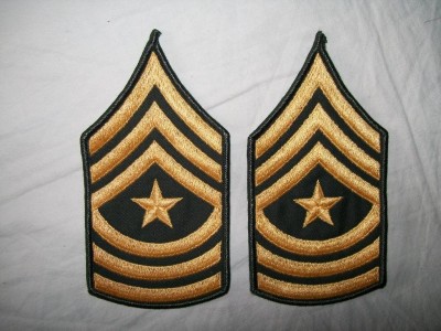 Sergeant Major ärm rank US Army