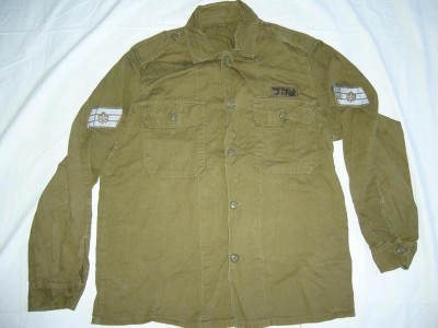 Skjorta Alef IDF med rank 2004: L