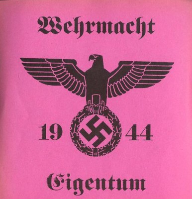 Feldgendarmerie+Dekal+Wehrmacht+Eigentum+1944+original