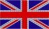 Storbritannien Flagga IR Infrared färg med Kardborre