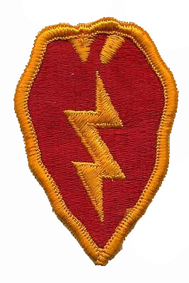 25th Infantry Division Tygmärke färg Vietnam Original