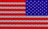 US Flagga Infrared IR färg Omvänd Kardborre