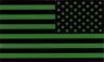 US Flagga Infrared IR subdued Omvänd Kardborre