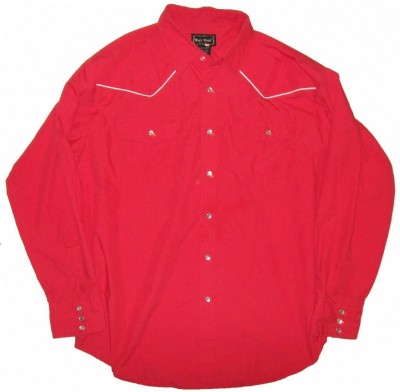 Westernskjorta röd High Noon: XL